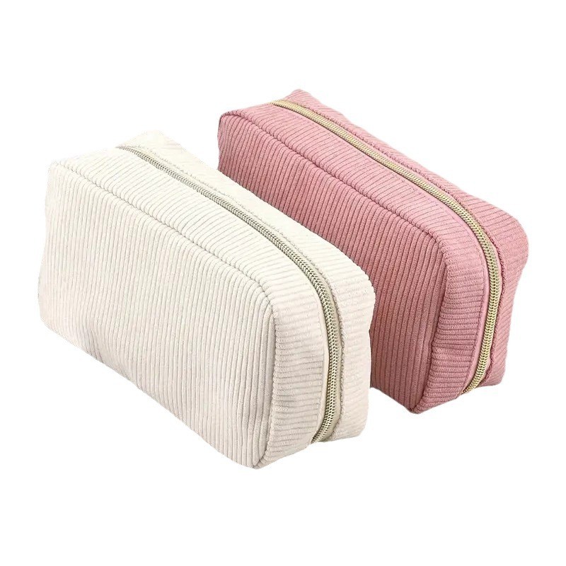 

Solid Color Pencil Case Estuche Escolar Pencil Pouch Stationary Corduroy Pen Case School Supplies Pencilcase