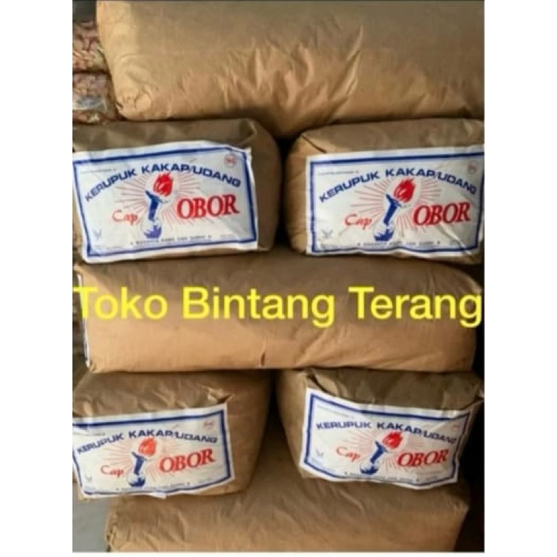 

Kerupuk Kakap Udang Cap Obor Asli No 1 Per 1 Bal Ball Dus 5 Kg / Krupuk Merah Oren Seblak Grosir Mentah