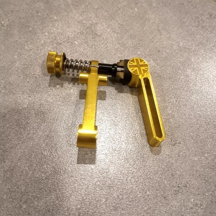 Seatclamp F-PLUS union Jack GOLD for Seli BromptonN 3sixty kreuz
