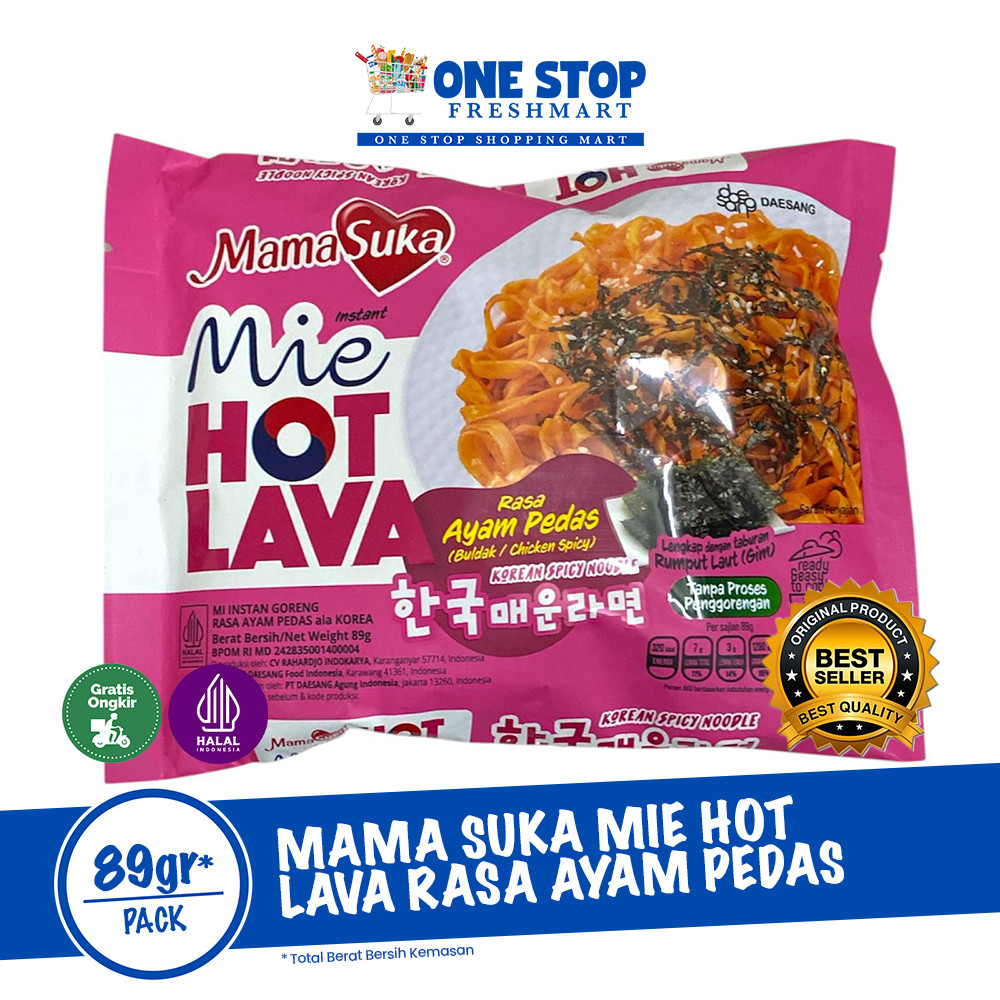 

MAMASUKA MIE HOT LAVA RASA AYAM PEDAS 89GR