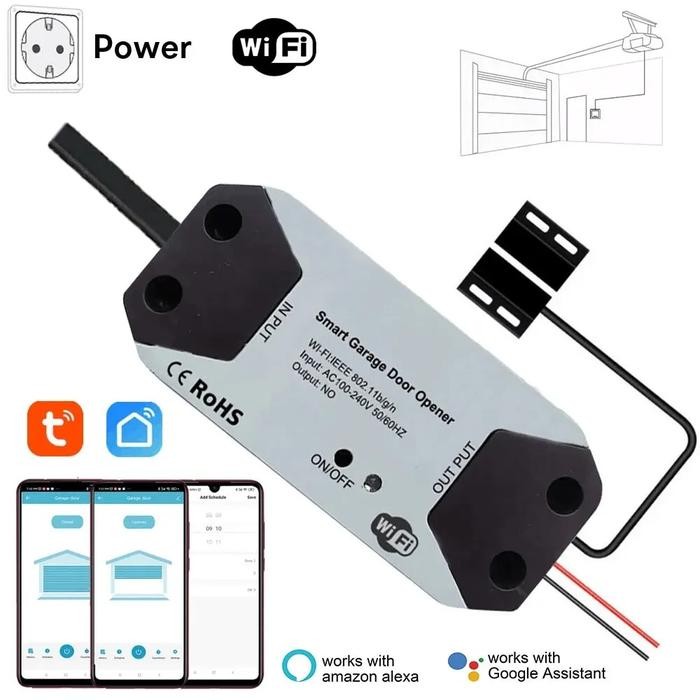 

Tuya WiFi Switch Garage Door Controller Smart Door Opener Work with