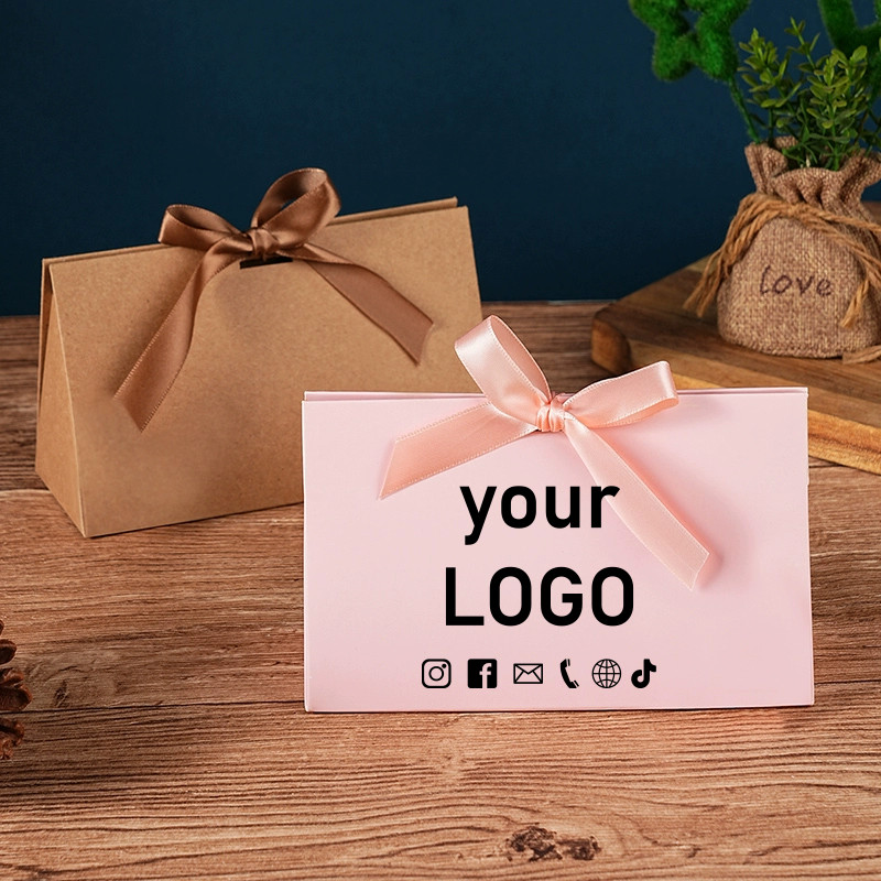 

20pcs wedding high-end folding candy box gift box birthday party gift box mystery box custom printed logo