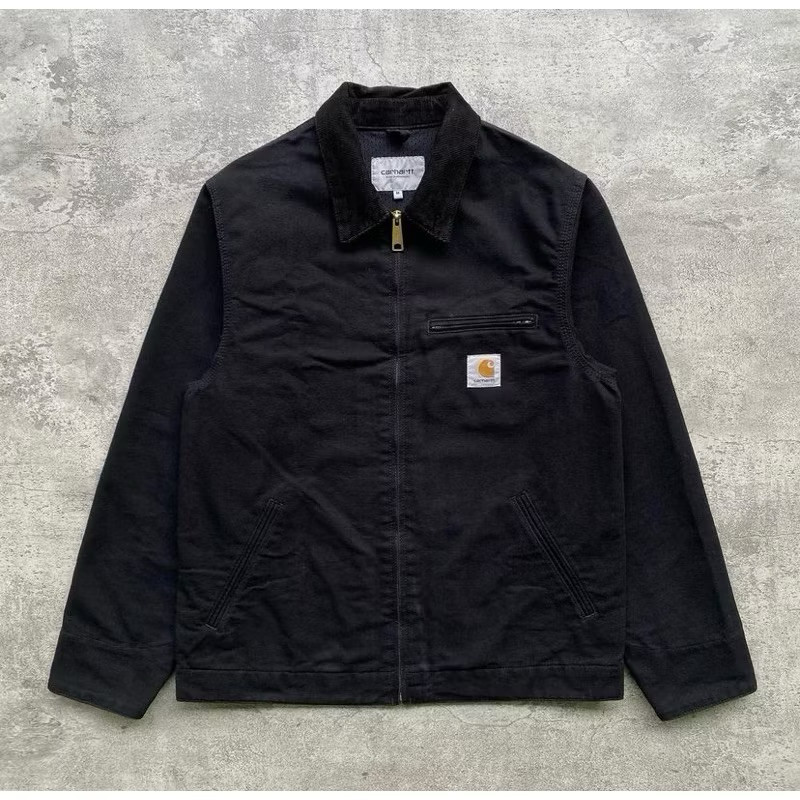 PROMO Charhatt WIP Detroit Dunk Jacket Men’s Kanvas Hitam Emas