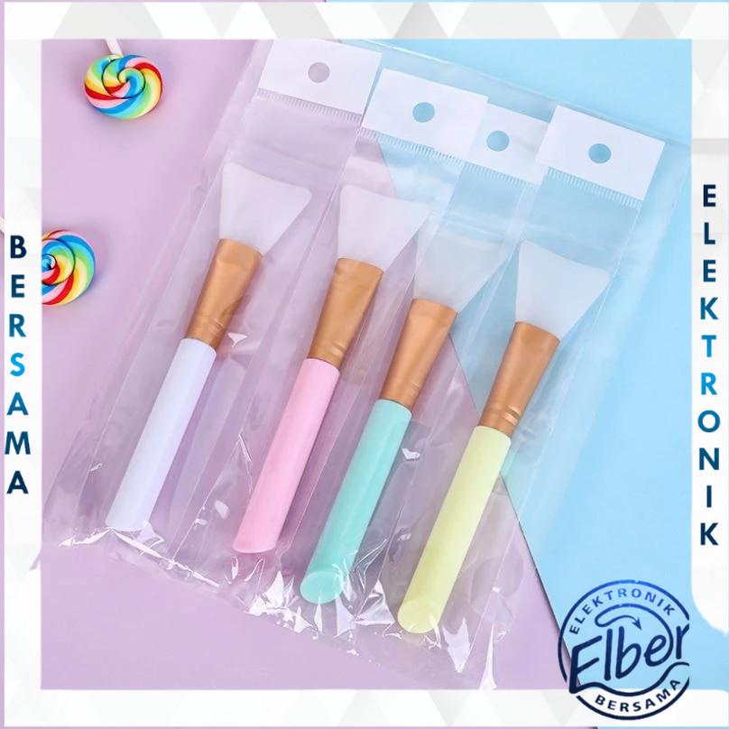 

ELBER Kuas Masker Wajah Silikon / Silicone Facial Mud Mask Brush / Spatula Y3489