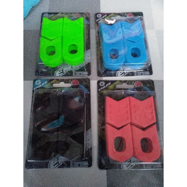 Enlee Crank Guard Pelindung Crank Arm Protector Double Silikon Sepasang Anti Gores Cover Crankset Se