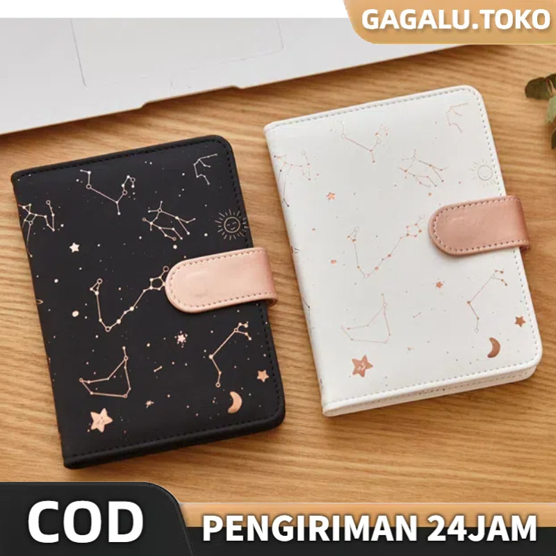 

GAGALU Starry Sky Planner Yearly&weekly Planner 288 Pages Buku Catatan Kerja A6 Notebooks/journal/diary PU Leather Soft Cover Stationery