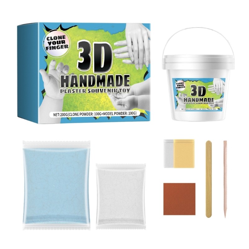 

DIY 3D Hand Foot Print Craft Set Hand Cast Set Hand Molds Set Create Personalizeds Memory for Wedding, Anniversary
