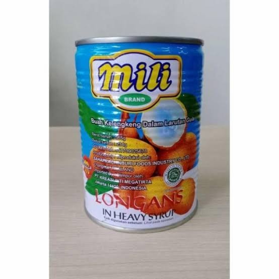 

[Best Seller] MILI LONGAN/KLENGKENG 565GR KALENG, BUAH KALENG KLENGKENG DALAM SIRUP.