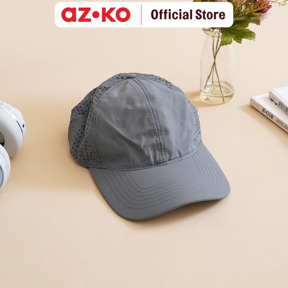 AZKO Ataru Topi Baseball Quick Dry - Abu-Abu Tua Baseball Cap Aksesoris Kepala Unisex Hat Topi Kasua