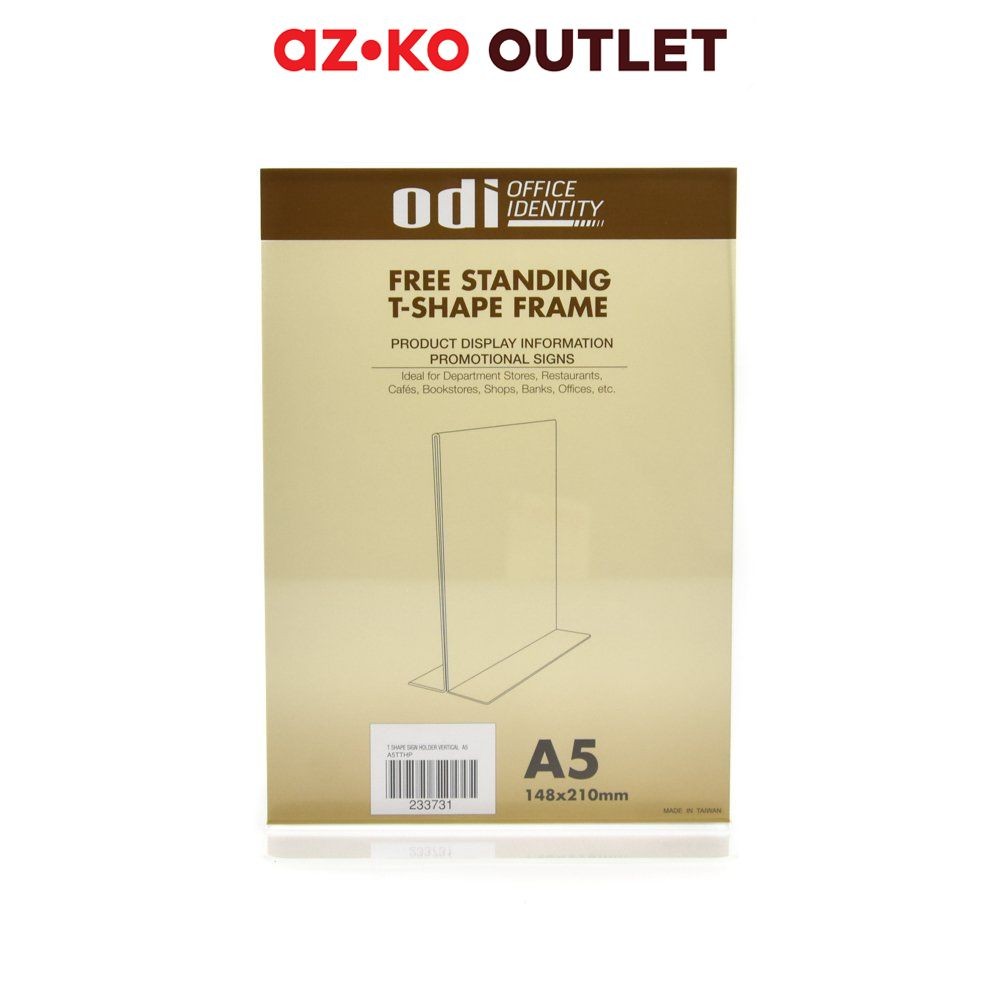 

Odi Sign Holder Akrilik Vertikal T A5 Tempat Brosur Akrilik Dekorasi Meja T Shape Frame Sign Holder