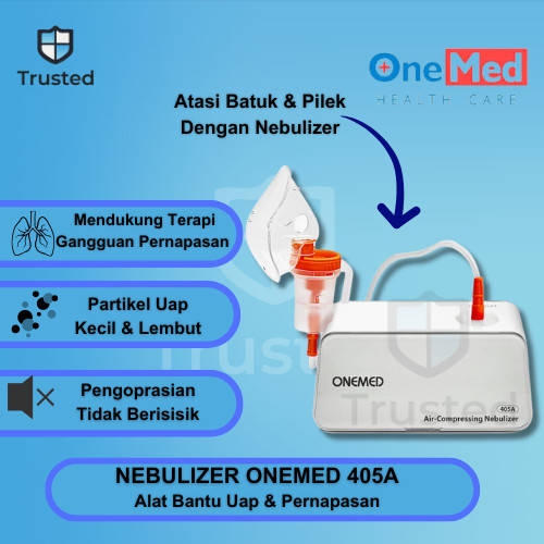 Nebulizer Onemed 405A Compressor Alat Uap Inhaler Medis Portable Mudah Digunakan