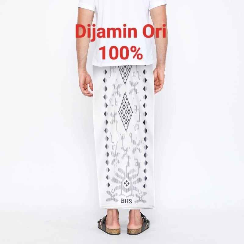 SARUNG BHS COSMO PUTIH POLOS GOLD GRADE A ORIGINAL