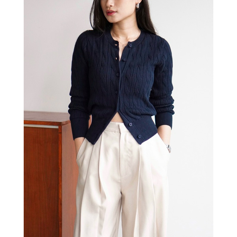 karakiri - Carol Cable Knit Cardigan /New Stock