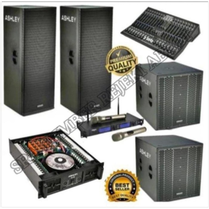 DISTRIBUTOR Paket Sound system Speaker Pasif ASHLEY 15 inch + Subwoofer Pasif ASHLEY 18 inch