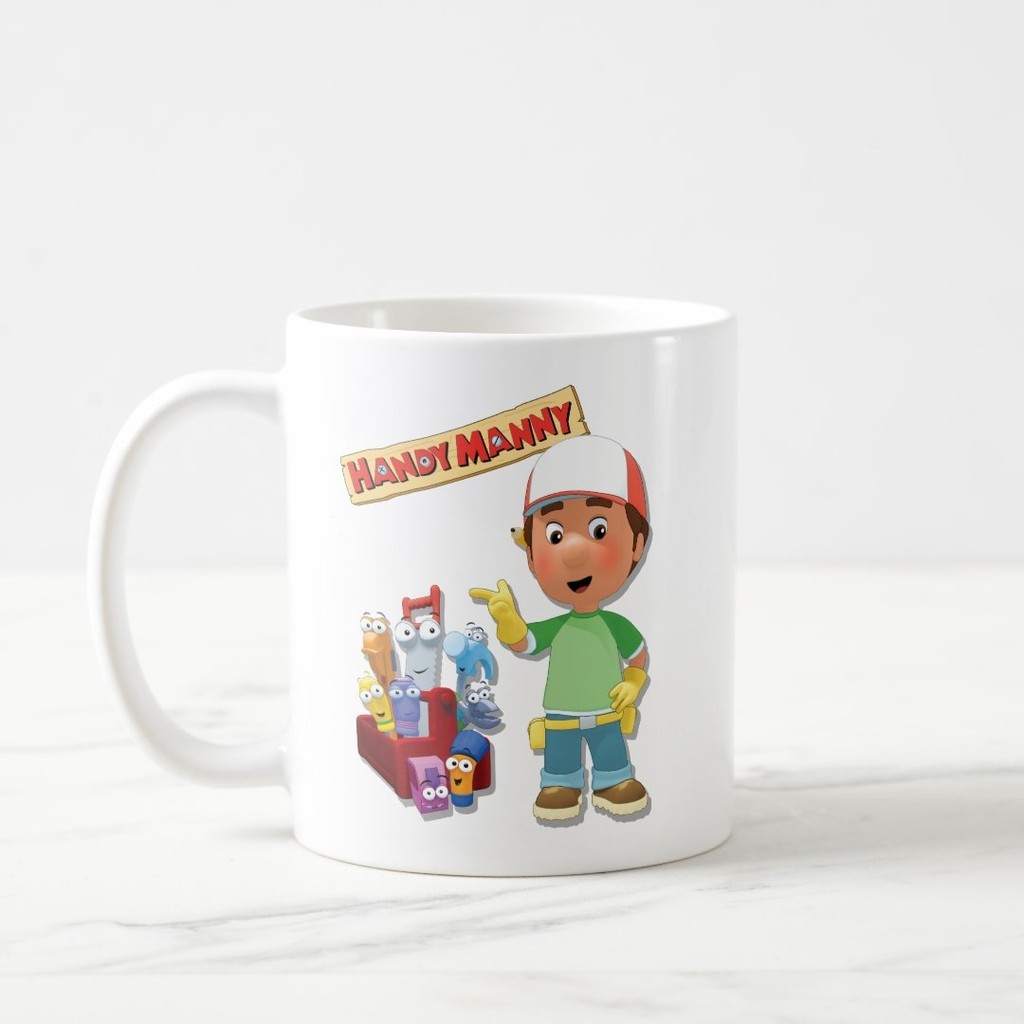 Mug Custom Handy Manny and his Talking Tools Coffee Mug Kartun D Handy Manny Edition Mug Keramik Jin