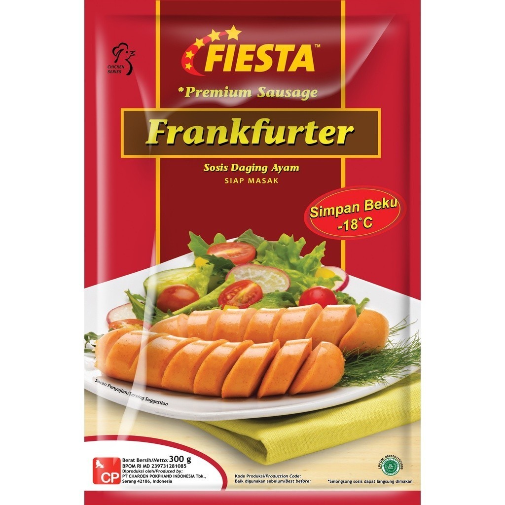 

FIESTA FRANKFURTER SAUSAGE 300GR