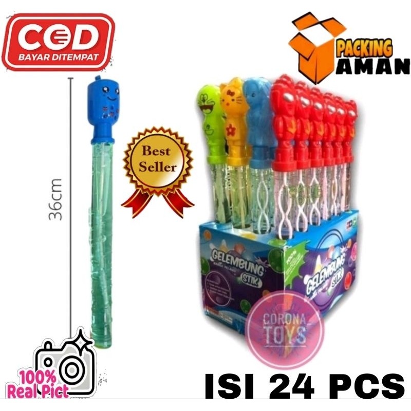 ZA45RF COD PROMO PER 24PCS Mainan Anak stick Buble Sabun mainan bubble