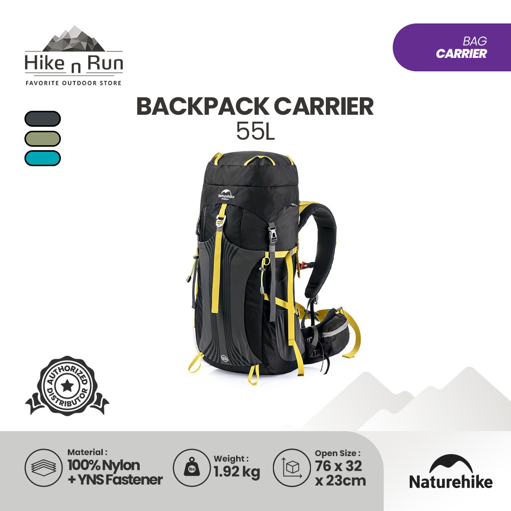 Tas Carrier 55L Naturehike NH16Y020-Q Tas Gunung