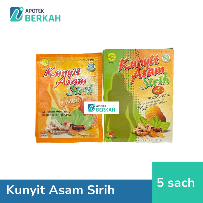 

Sidomuncul Kunyit Asam Sirih Plus Madu - 5 Sachet