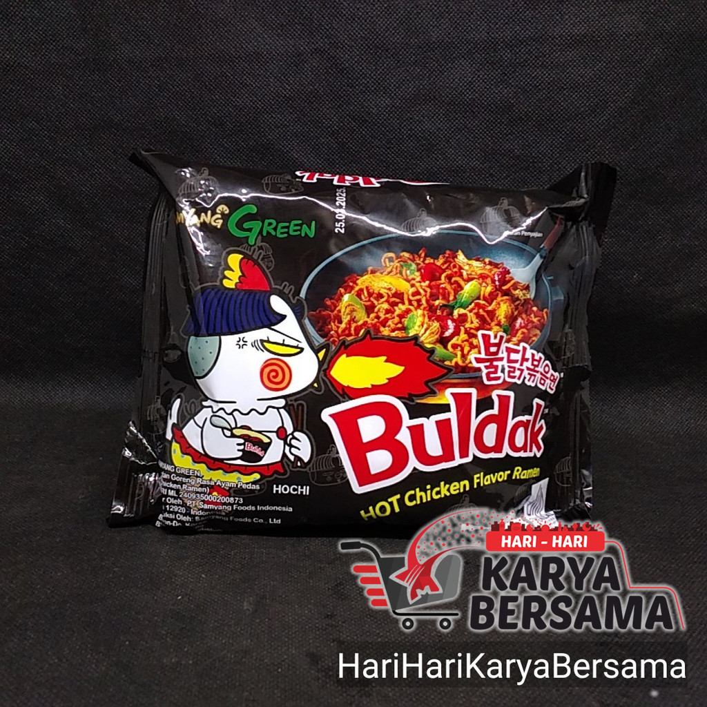 

MIE INSTANT SAMYANG GREEN MIE GORENG AYAM PEDAS 140GR