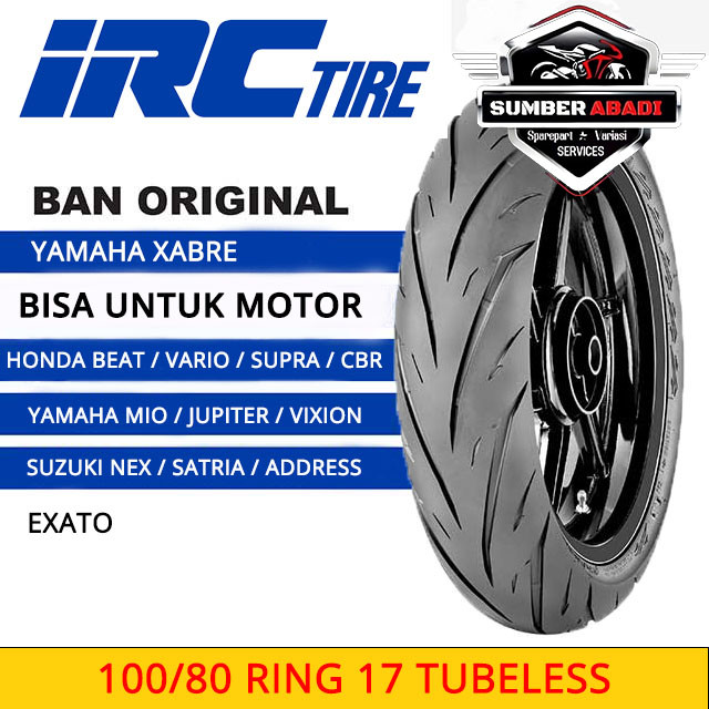 IRC Ban Luar 100/80-17 Exato Tubeless