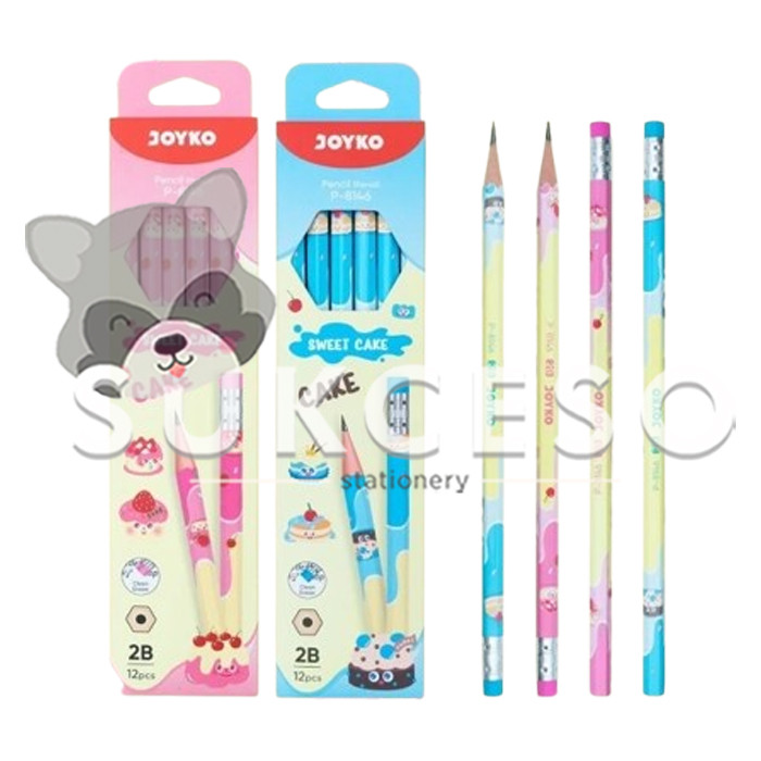 

Joyko Pencil P-8146 Sweet Cake 2B / Pensil 2B LUSINAN Isi 12 Murah Berkualitas