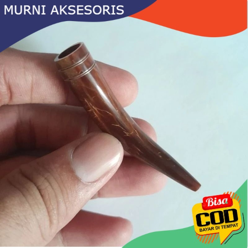 Murni Aksesoris. Pipa Cangklong Once kayu kokka / kaokah / Kaukah asli halus mengkilap