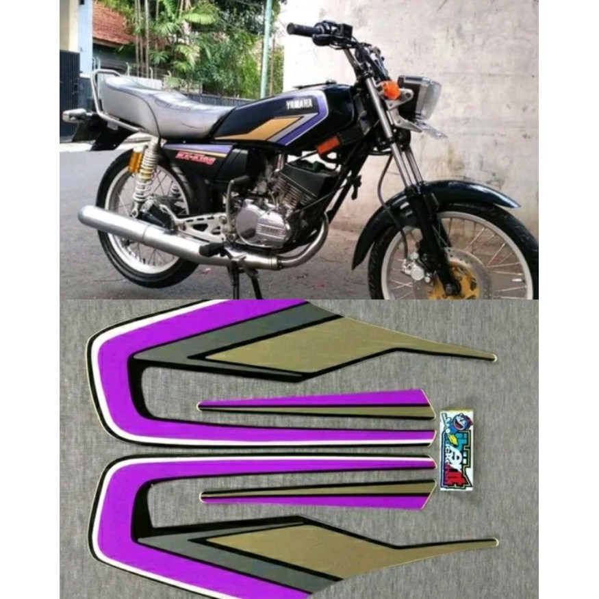STRIPING RX KING UNGU 1992 STIKER LIS YAMAHA