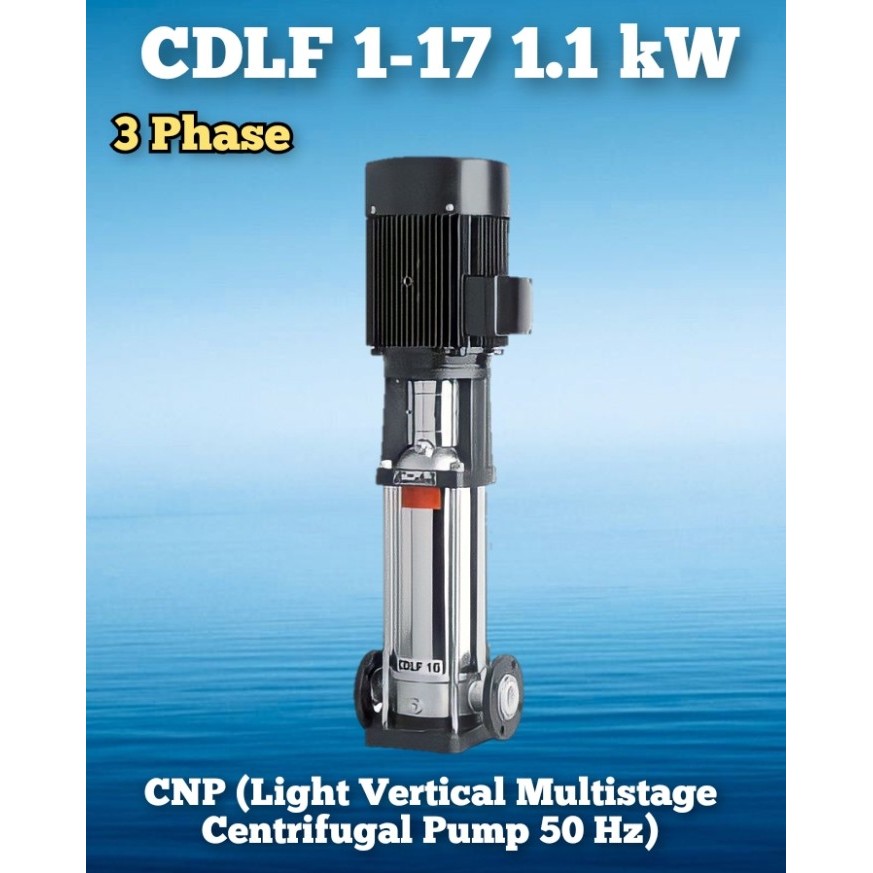 POMPA CNP CDLF 1-17 1.1 kW 1 PHASE & 3 PHASE - 3 PHASE