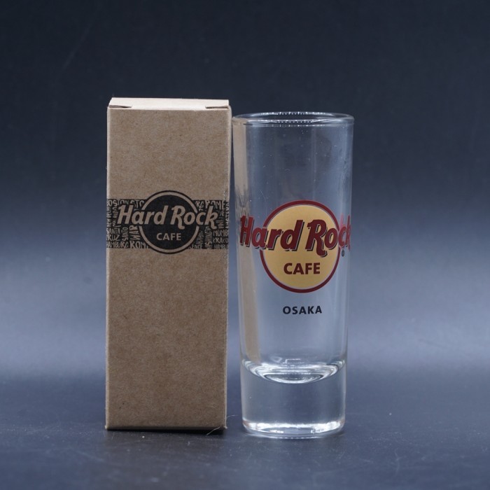 Hard Rock Cafe Osaka Japan Classic Logo Shoot Glass Gelas Hardrock Original Merchandise Oleh Oleh Ko