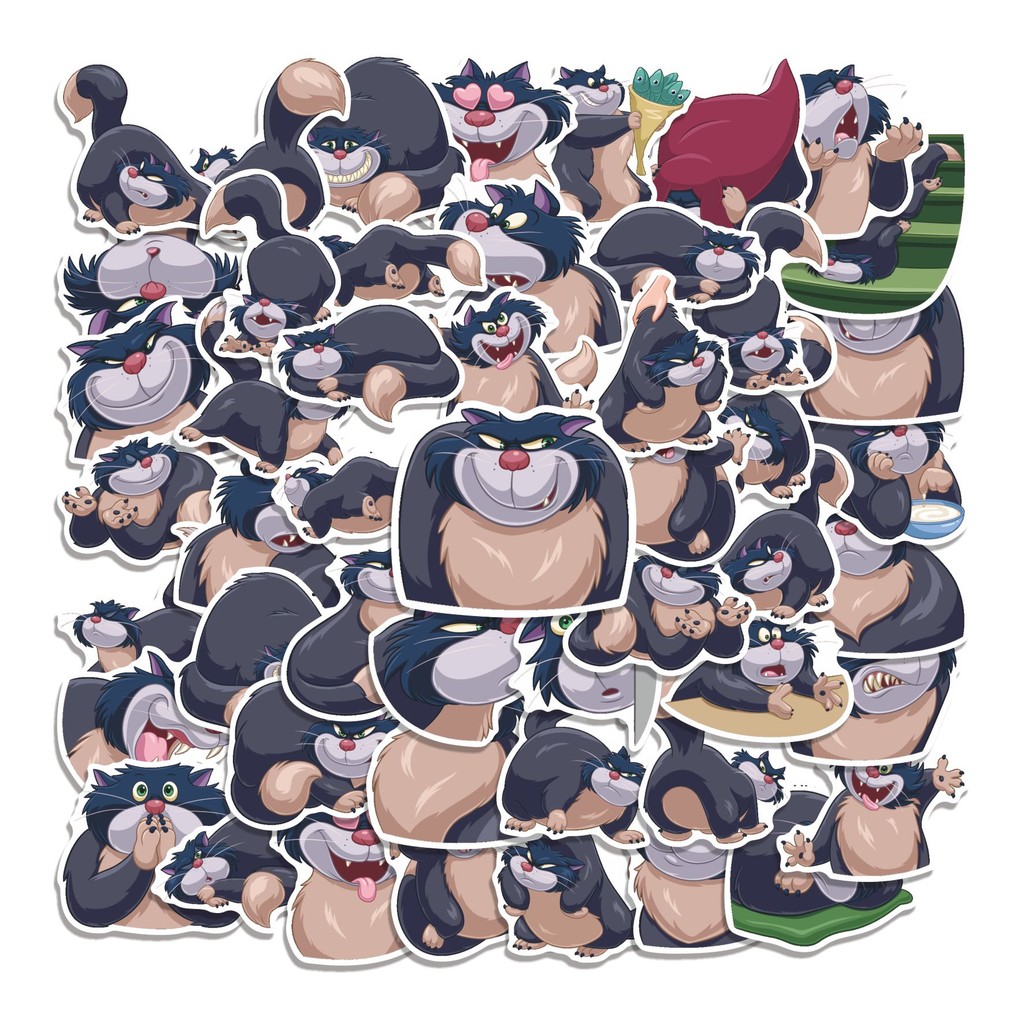 

COD 50 Pcs Stiker CAT LUCIFER Lucu Anti Air Untuk Dekorasi Notebook Sepeda Skateboard Handphone