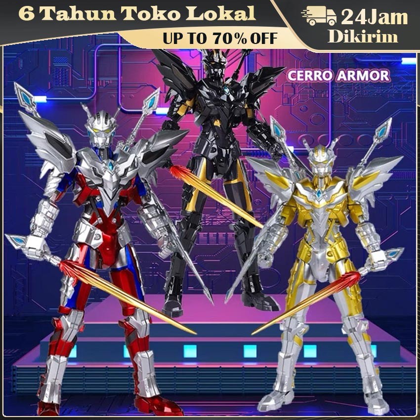 Mainan Figur Aksi Ultraman Zero Full Armor SHF / Mecha Ultraman Darklops Zero Joint Movable Action F