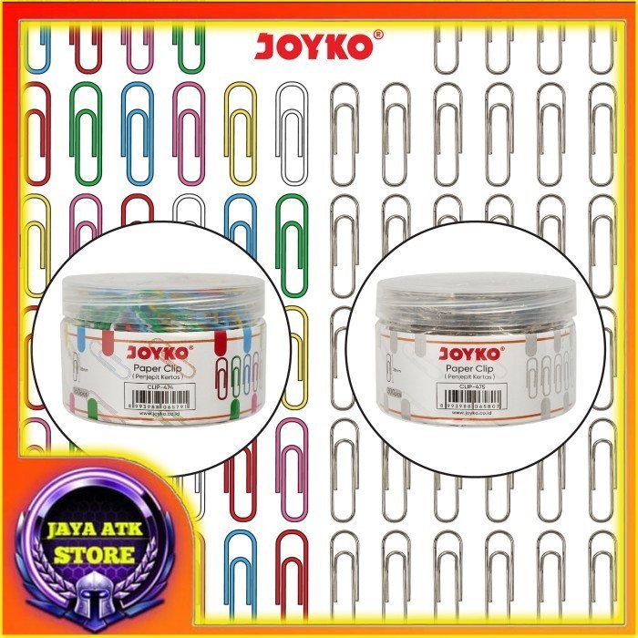 

JOYKO Paper Clip Klip Penjepit Kertas Warna Warni CLIP-474 ~ 475 - 160 Pcs
