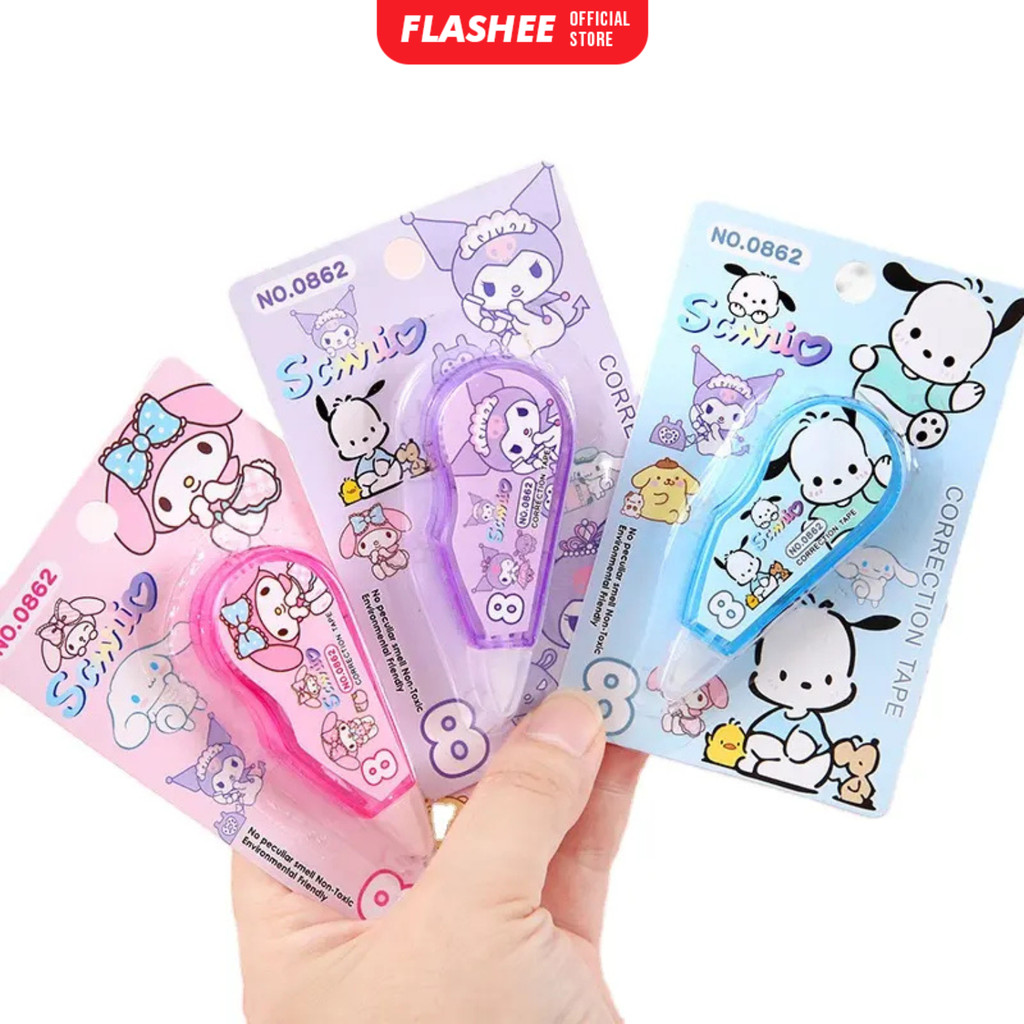 

Flashee Tip Ex Motif Sanrio Corecction Tape Mini Motif Tipex Kertas