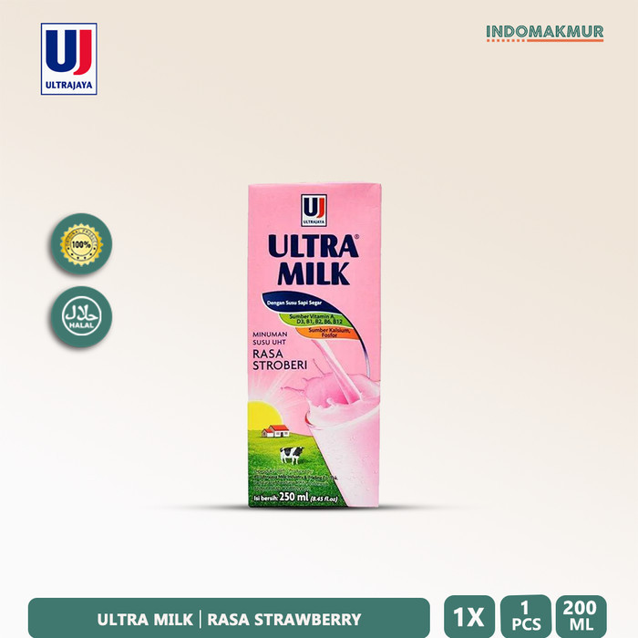 

Ultra Milk -Susu UHT Rasa Strawberry