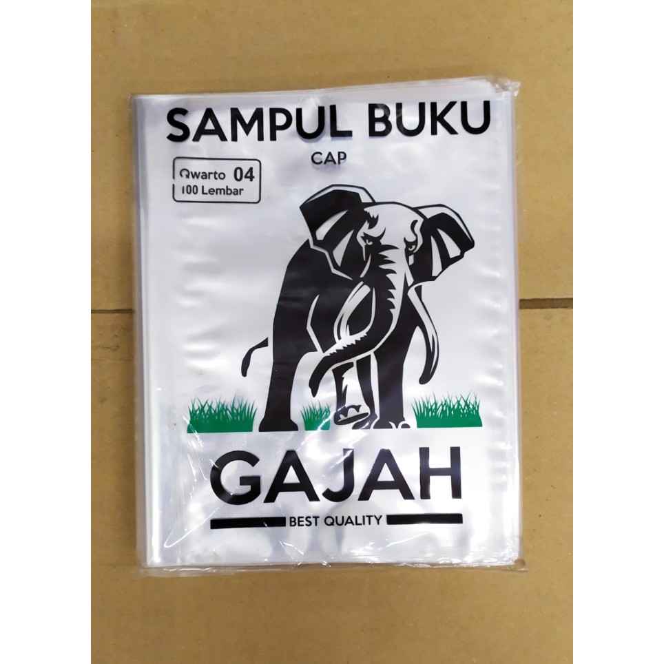 

Sampul Buku Plastik Cap Gajah Ukuran Quarto / Kwarto isi 100 Lembar