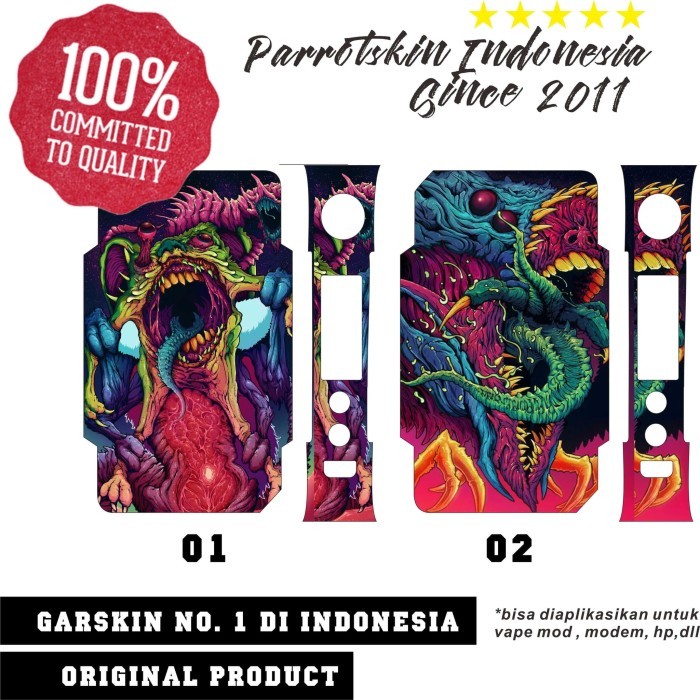 

Garskin skin voopoo drag v2 monster liquid ed - free custom gambar