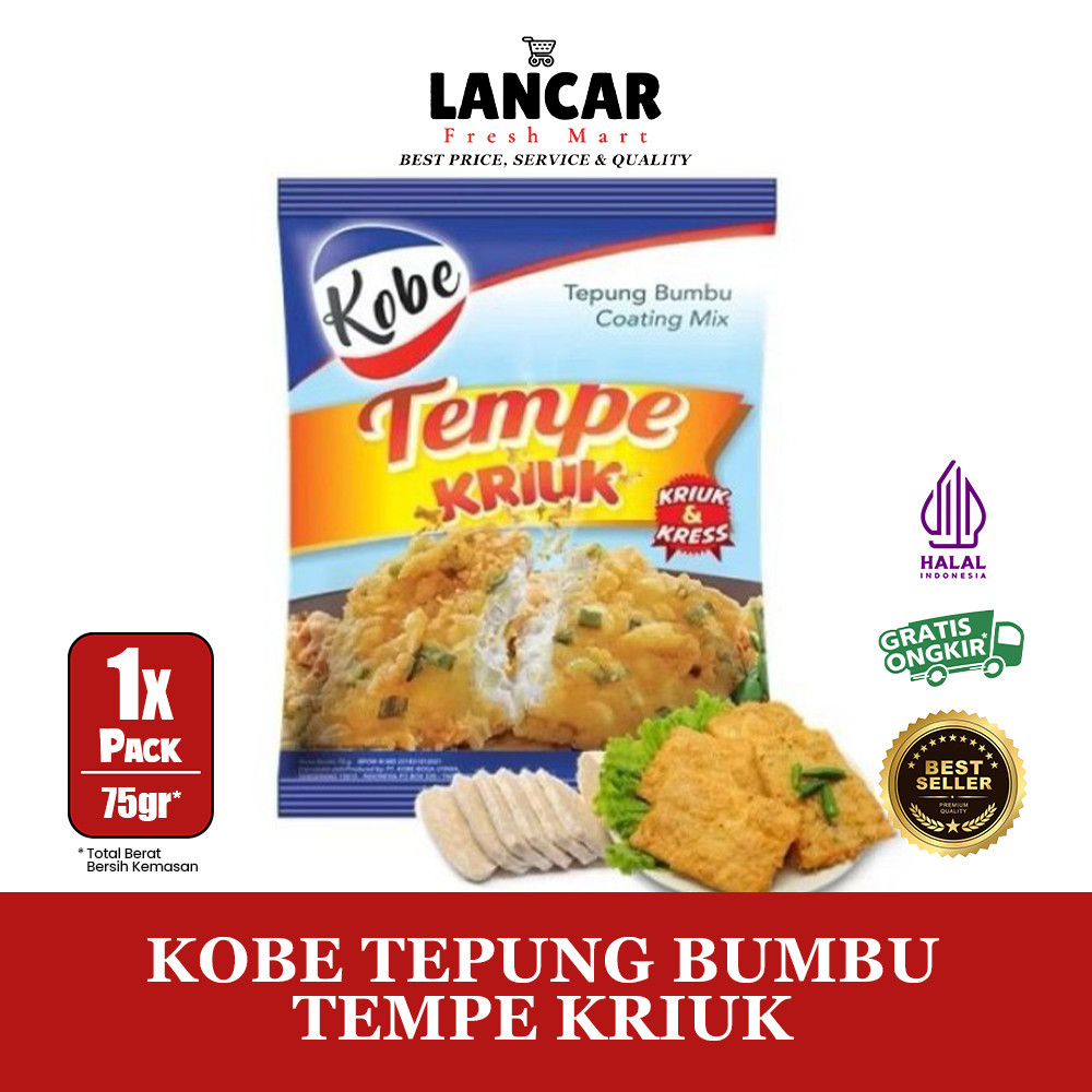 

KOBE TEPUNG TEMPE KRIUK 70GR