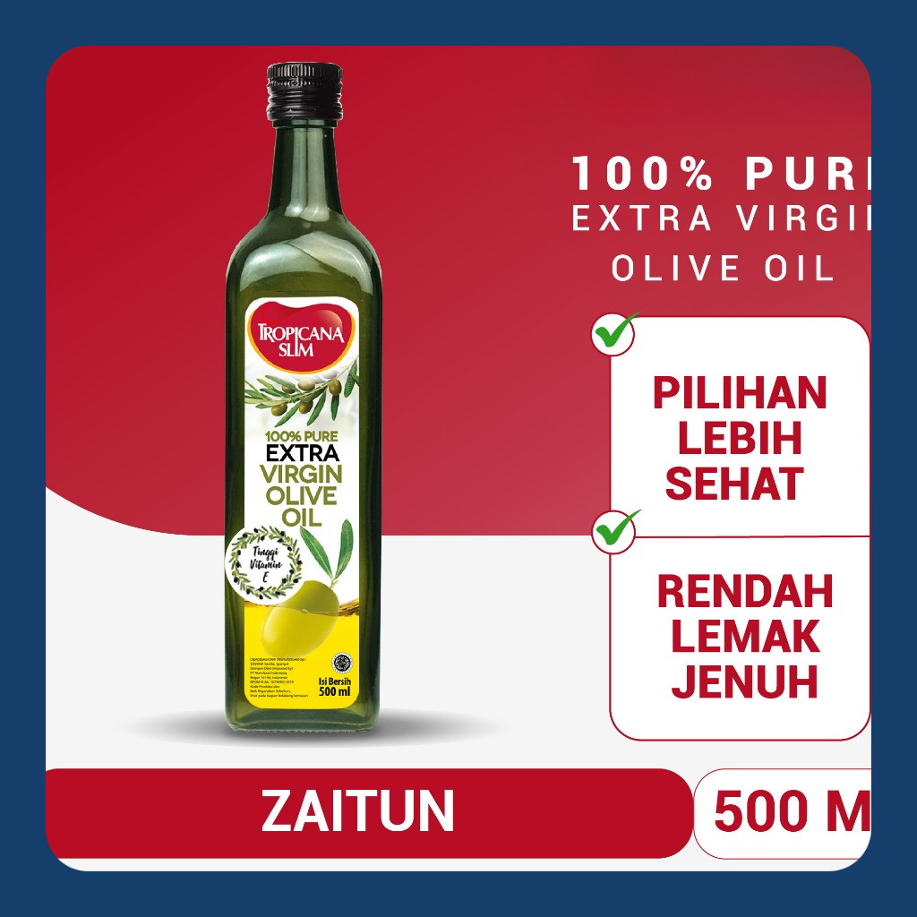 

Tropicana Slim Extra Virgin Olive Oil 500ml - 100% Pure Extra Virgin Olive Oil