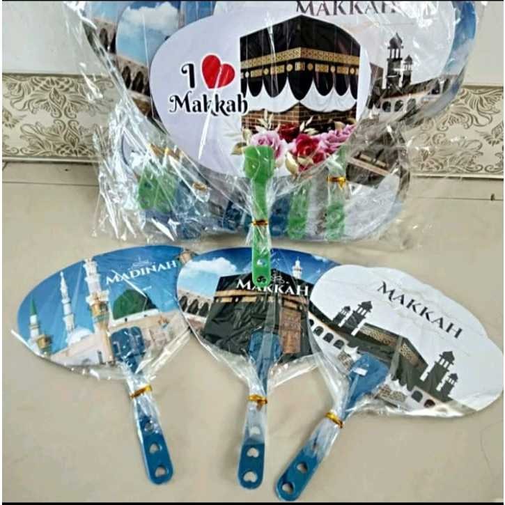 [oddsolshop] pekanbaru/Souvenir Pernikahan Kipas Mekah Madinah Oleh-oleh Haji dan Umroh