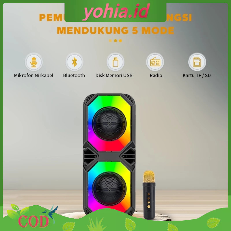 【PRO MAX BASS】Speaker Bluetooth Karaoke Besar Super Bass Polytron Portable 8 inch Advance Wireless 2