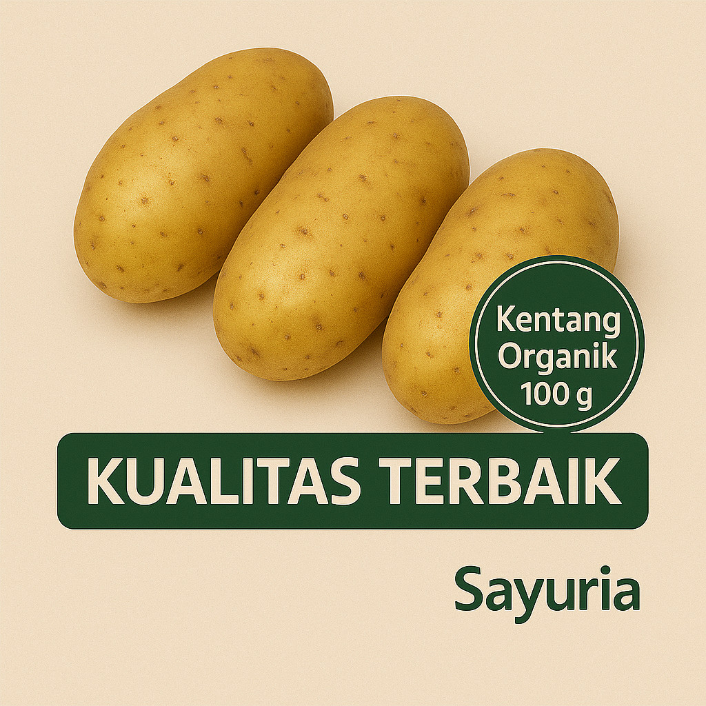 

Sayuria – Kentang Segar 1kg | Bebas Pestisida, Cocok untuk MPASI & Masakan
