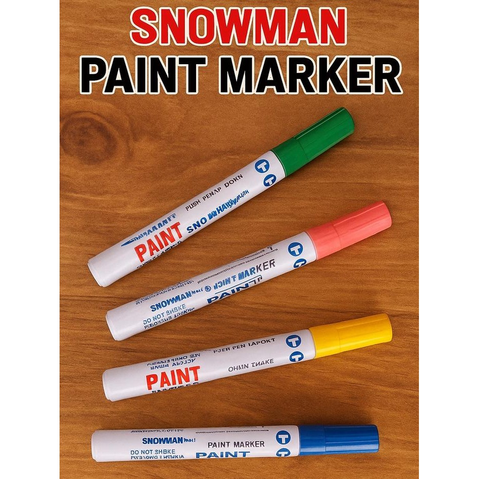 

Snowman Paint Marker – Spidol Cat Permanen untuk Semua Permukaan (Original)