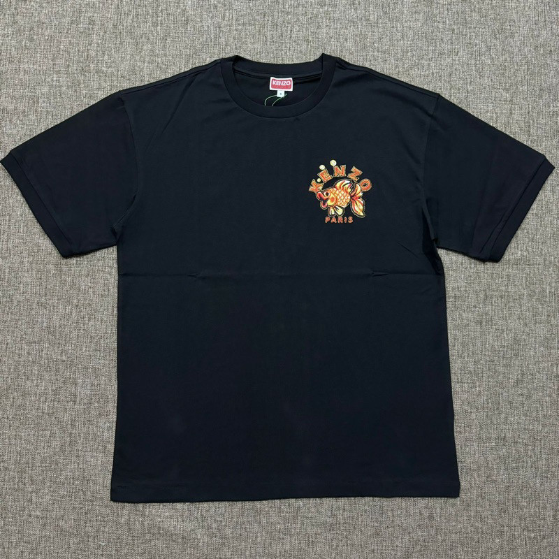 Knzo Golden Koi Tee Black Original ( 100% Authentic)