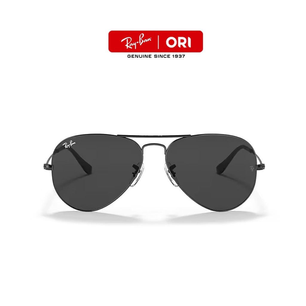 kacamata ray-ban Aviator Large Metal | RB3025 | Global Fitting | Sunglasses | 62mm hitam rayban kaca