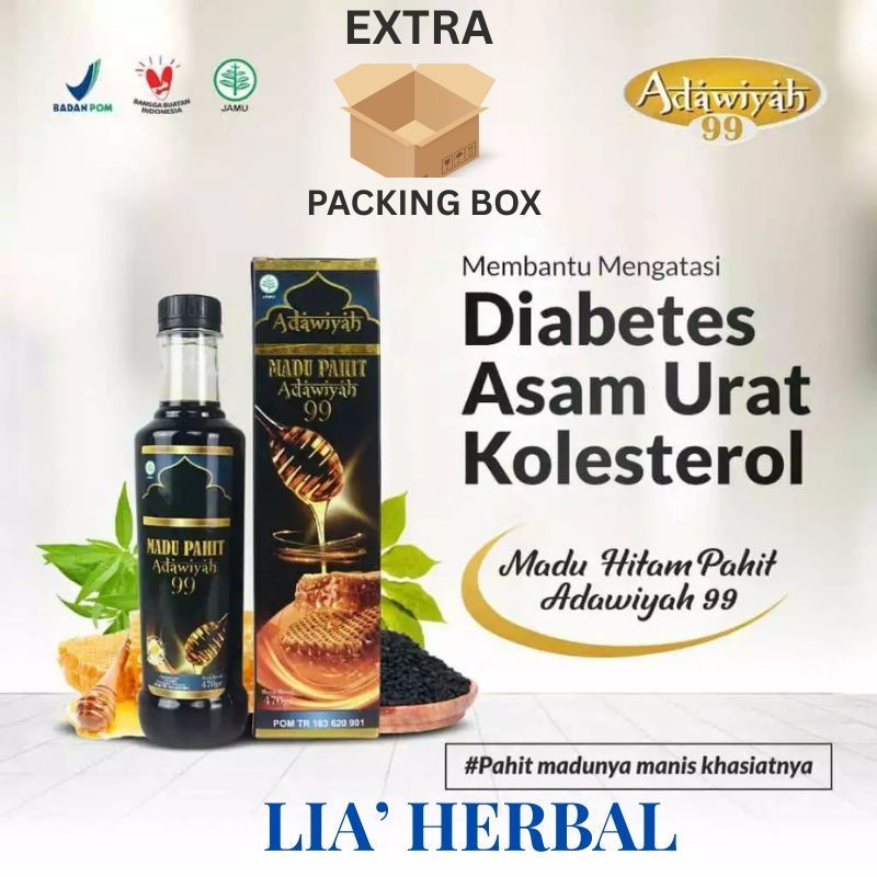 

MADU HITAM ADAWIYAH 99 | MADU PAHIT ADAWIYAH 99 | MADU HERBAL DIABETES | OBAT KOLESTEROL | ASAM URAT