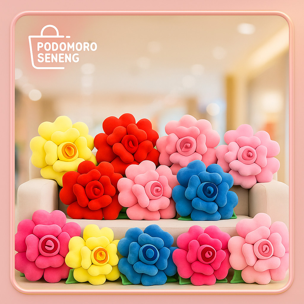 Bantal Bunga mawar Bantal Sofa Mawar Hiasan kursi Ruang Tamu Berlabel SNI