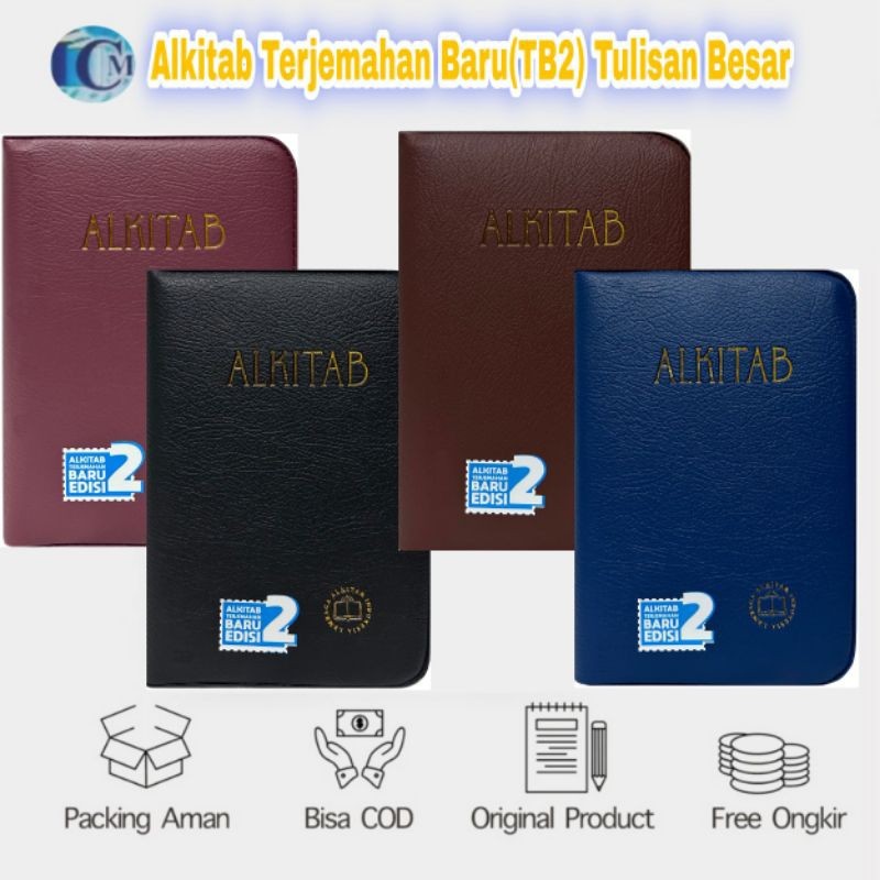 Terlaris Alkitab Tulisan Besar Bersampul Kulit (064 SL TB2)