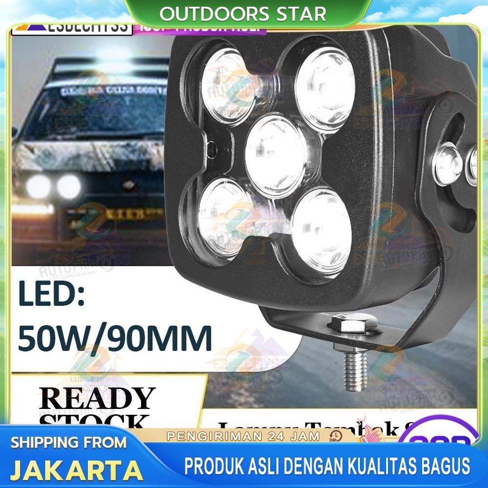 50 Watt 100% ORI Lampu volvo alat berat Sorot Heavy Duty Offroad Tembak dotrek mobil volt truk Balak