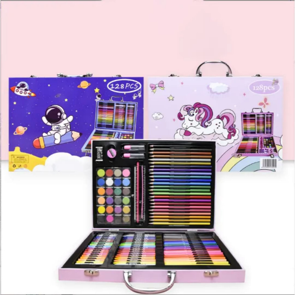 

Alat Mewarnai Anak Lengkap Alat Menggambar Lengkap 1 Set Crayon Set Koper